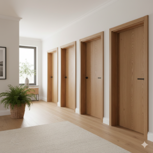 Uși din lemn: revenirea masivă a texturilor autentice în designul interior